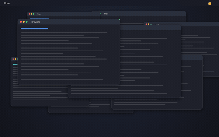 An eight-zone grid is cut out of one screen with seven clicks in the zone editor, then filled: one window dragged in, one sent by shortcut, and the remaining six placed at once from a sentence typed to an agent